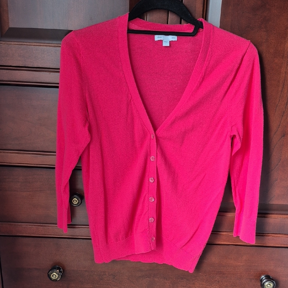 Women's Pink Cardigan Sweater